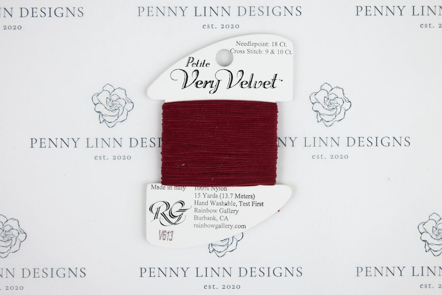 Petite Very Velvet V613 Burgundy - Penny Linn Designs - Rainbow Gallery
