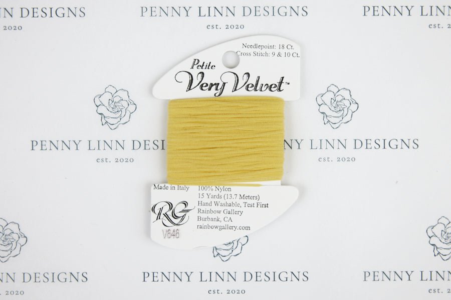 Petite Very Velvet V646 Medium Yellow - Penny Linn Designs - Rainbow Gallery