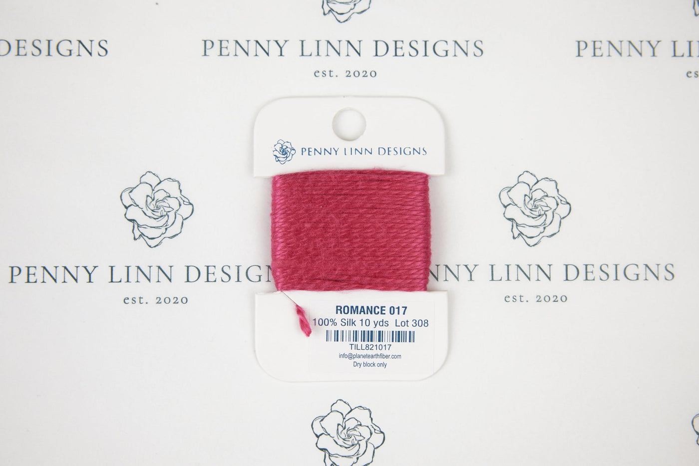 Planet Earth Silk Card - 017 Romance - Penny Linn Designs - Planet Earth Fibers