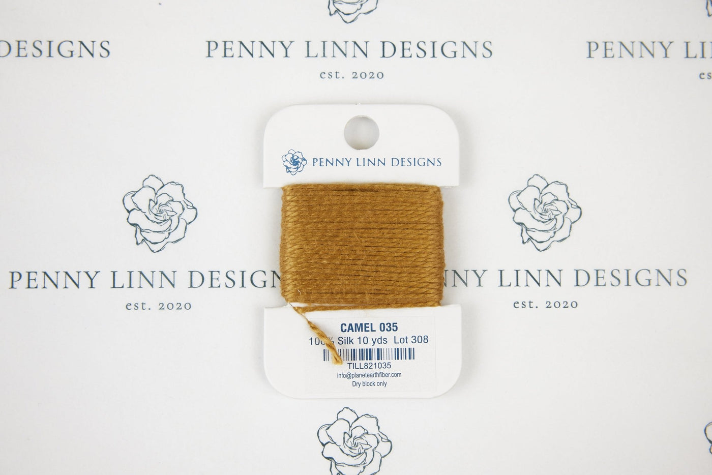 Planet Earth Silk Card - 035 Camel - Penny Linn Designs - Planet Earth Fibers