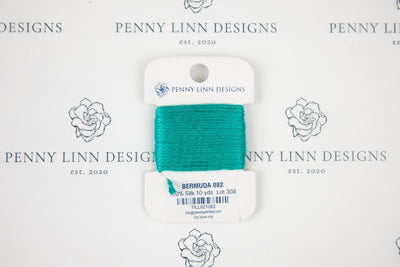 Planet Earth Silk Card - 082 Bermuda - Penny Linn Designs - Planet Earth Fibers