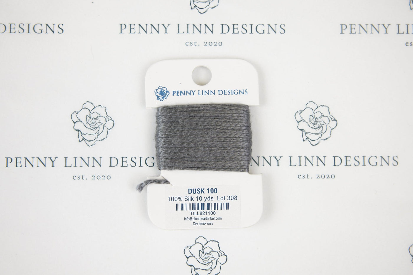 Planet Earth Silk Card - 100 Dusk - Penny Linn Designs - Planet Earth Fibers