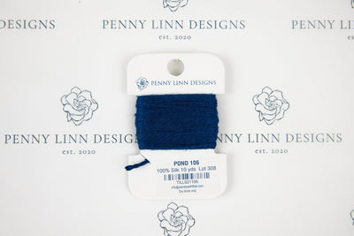Planet Earth Silk Card - 106 Pond - Penny Linn Designs - Planet Earth Fibers