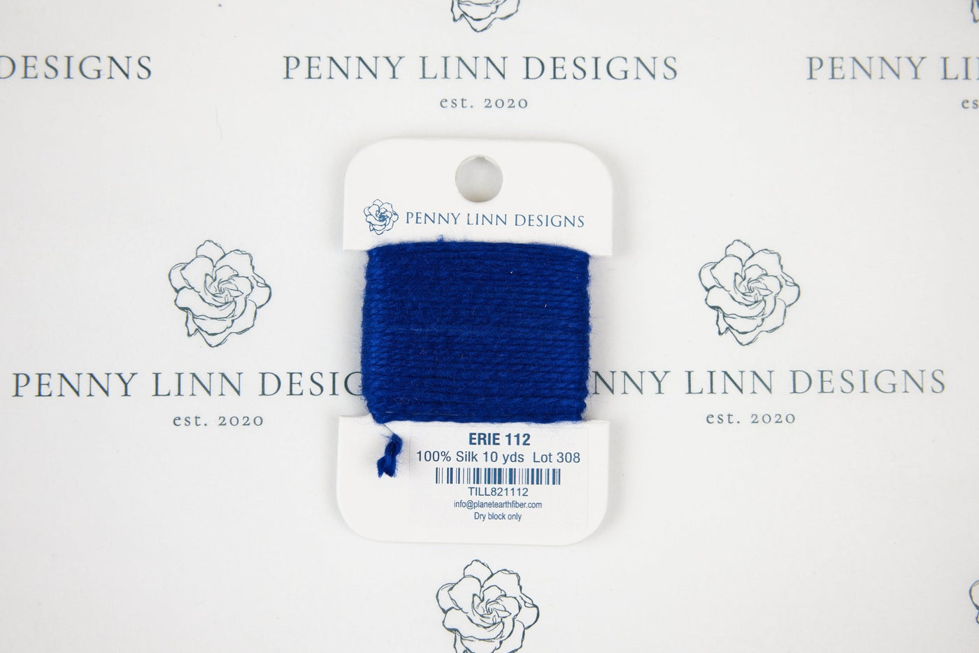 Planet Earth Silk Card - 112 Erie - Penny Linn Designs - Planet Earth Fibers