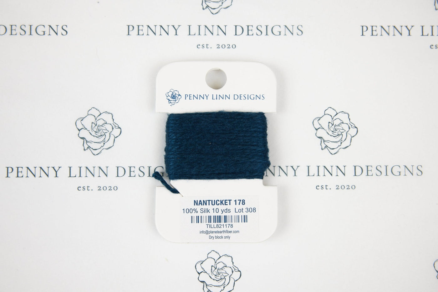 Planet Earth Silk Card - 178 Nantucket - Penny Linn Designs - Planet Earth Fibers