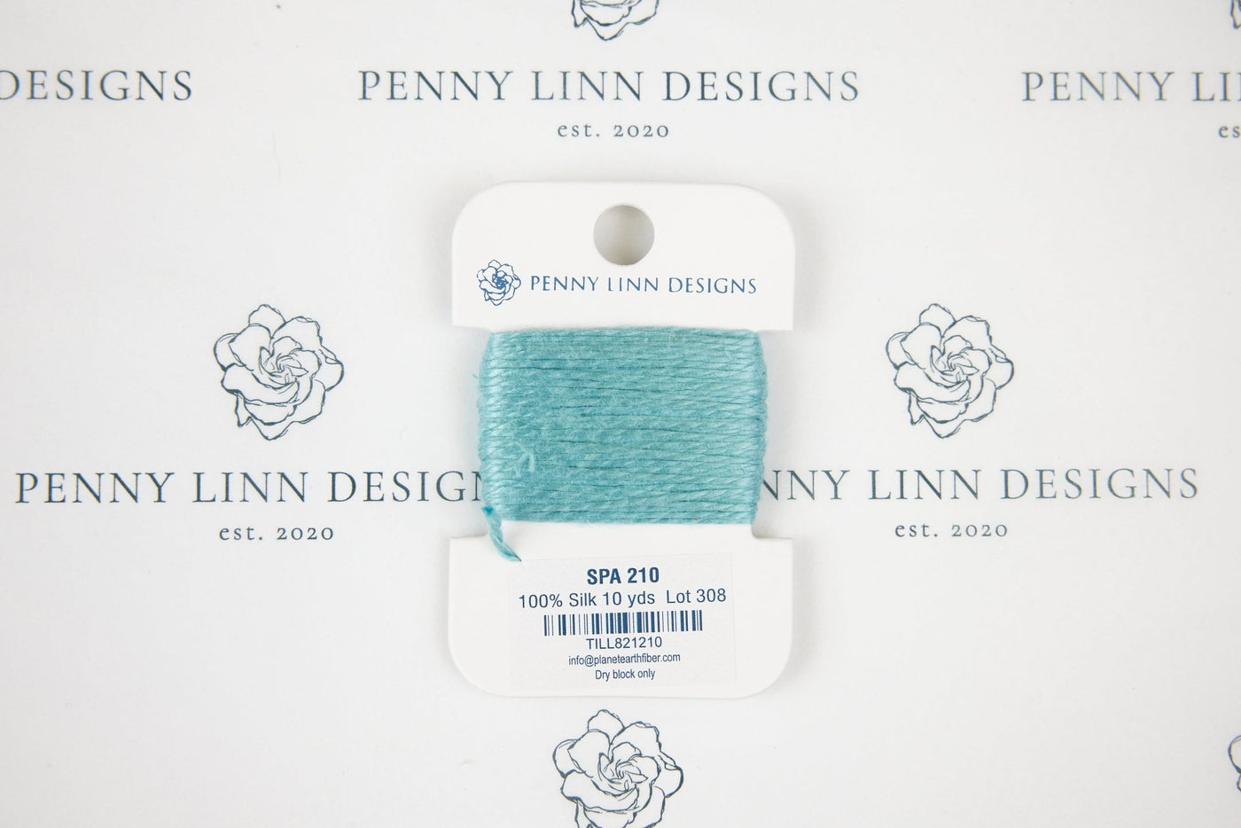 Planet Earth Silk Card - 210 Spa - Penny Linn Designs - Planet Earth Fibers