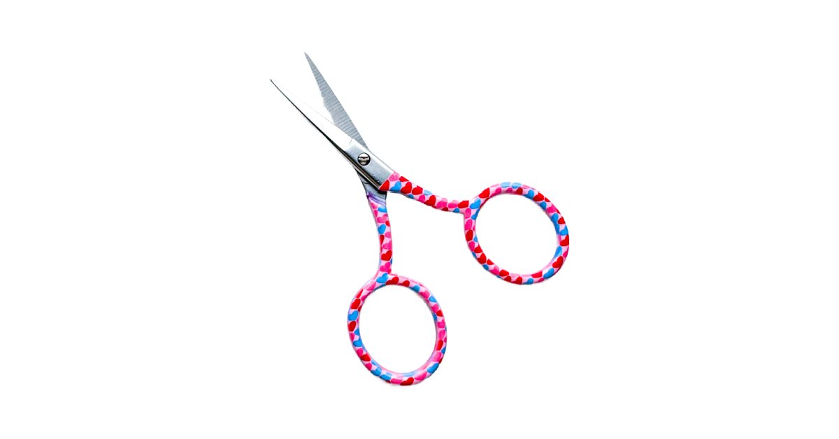 Red and Pink Hearts Embroidery Scissors - Penny Linn Designs - Penny Linn Designs