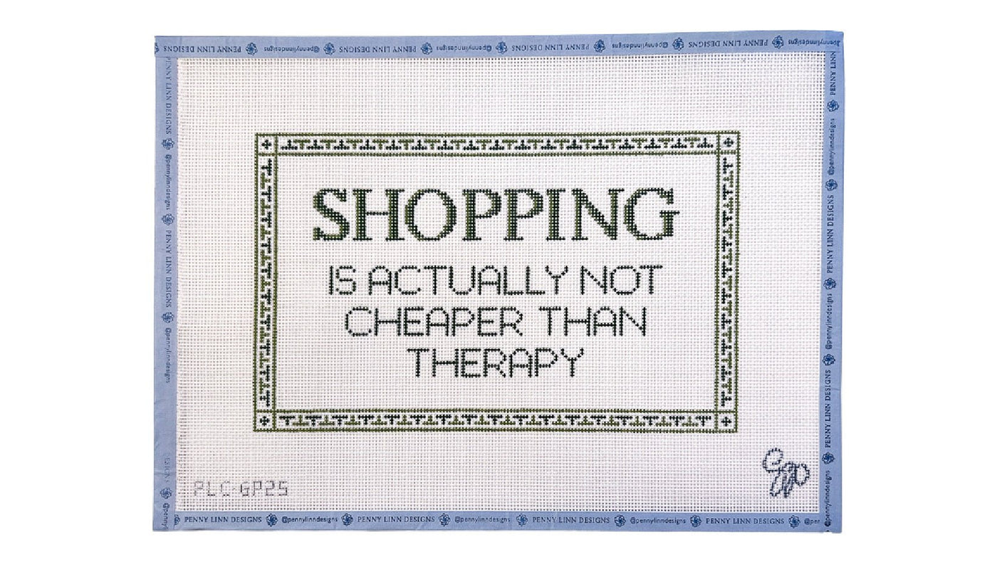 Shopping Is Actually Not Cheaper Than Therapy - Penny Linn Designs - Grant Point Designs