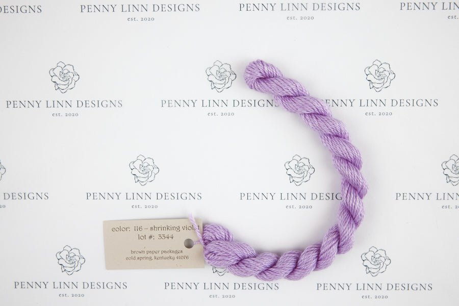 Silk & Ivory 116 Shrinking Violet - Penny Linn Designs - Brown Paper Packages
