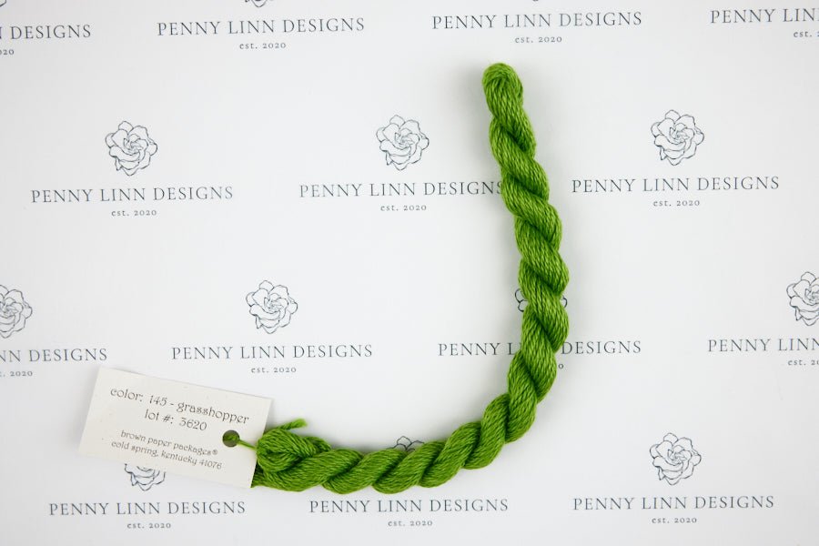 Silk & Ivory 145 Grasshopper - Penny Linn Designs - Brown Paper Packages