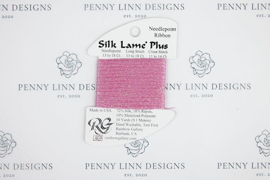 Silk Lamé Plus LM26 Raspberry - Penny Linn Designs - Rainbow Gallery