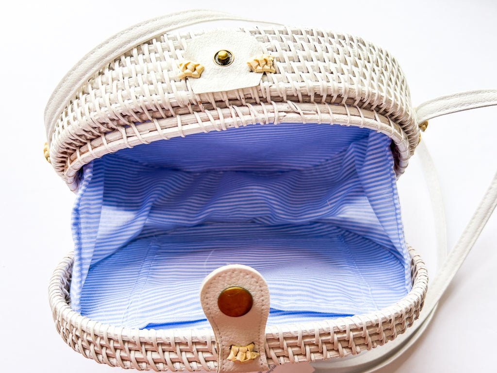 Self-Finish Needlepoint Rattan Bag 