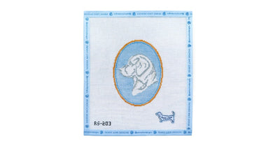 The Labrador Cameo - Penny Linn Designs - Atlantic Blue Collection