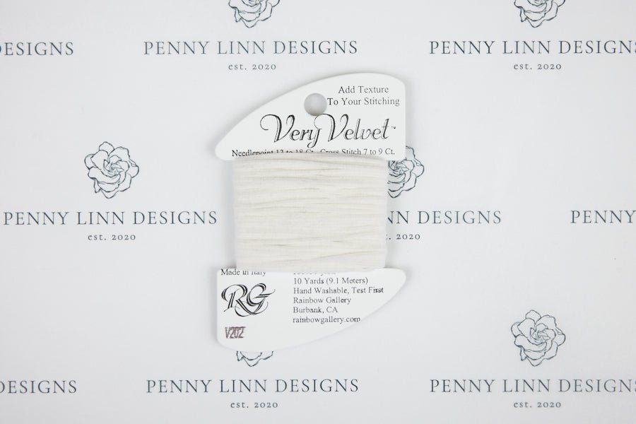 Very Velvet V202 White - Penny Linn Designs - Rainbow Gallery