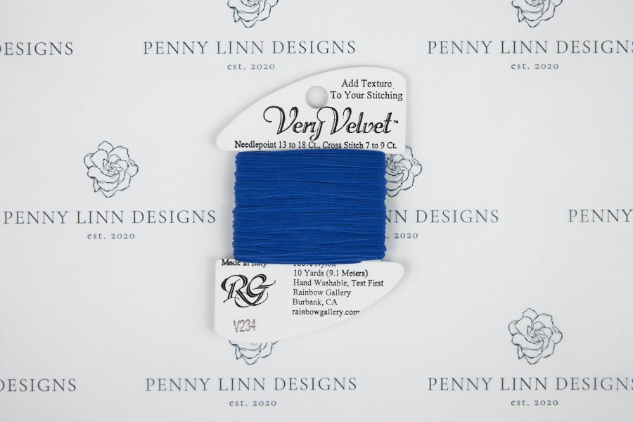 Very Velvet V234 Brite Blue - Penny Linn Designs - Rainbow Gallery