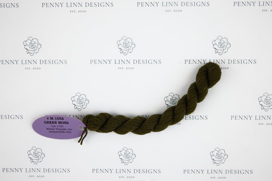 Vineyard Merino M-1056 GREEN MOSS - Penny Linn Designs - Wiltex Threads