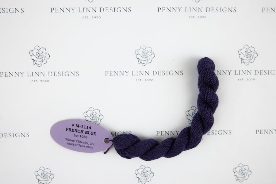 Vineyard Merino M-1114 FRENCH BLUE - Penny Linn Designs - Wiltex Threads
