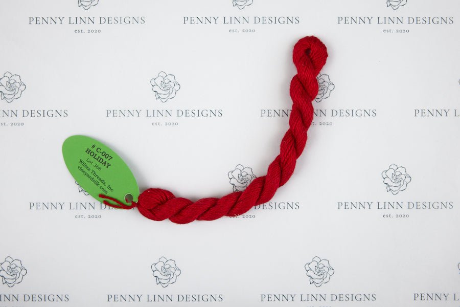 Vineyard Silk C-007 HOLIDAY - Penny Linn Designs - Wiltex Threads