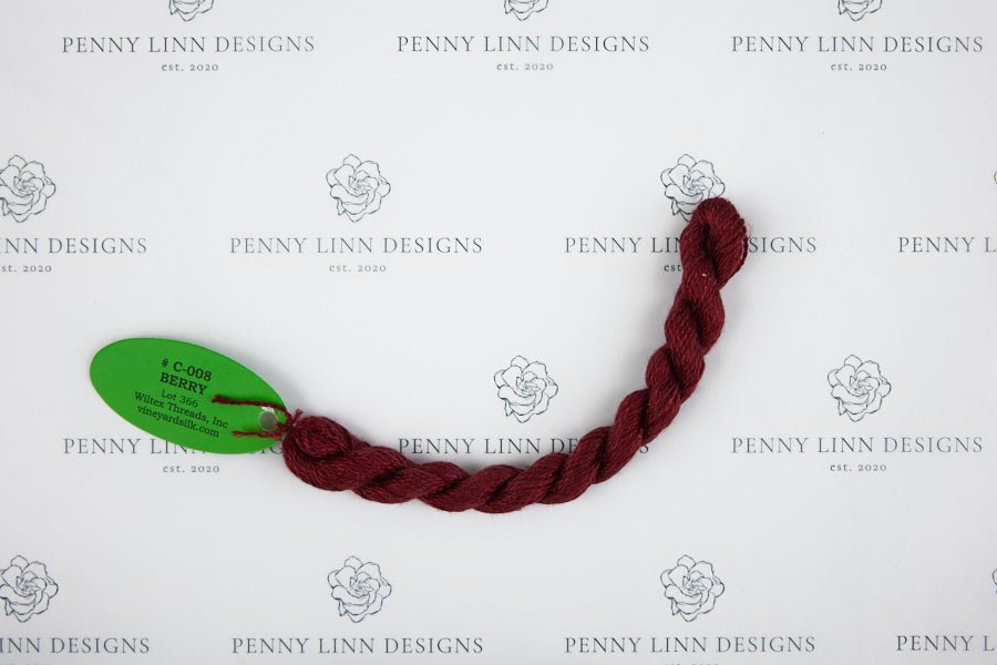 Vineyard Silk C-008 BERRY - Penny Linn Designs - Wiltex Threads