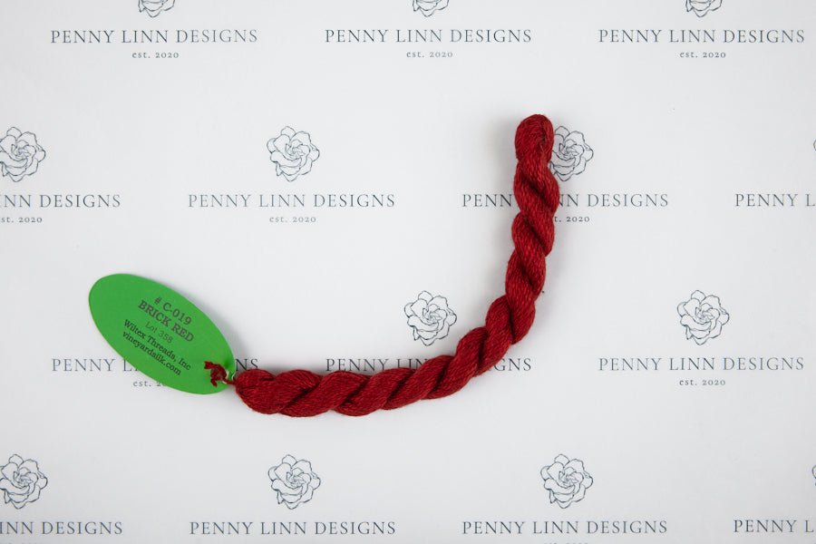 Vineyard Silk C-019 BRICK RED - Penny Linn Designs - Wiltex Threads