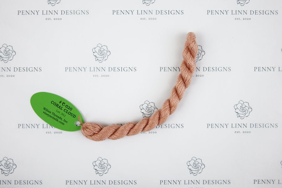 Vineyard Silk C-020 CORAL CLOUD - Penny Linn Designs - Wiltex Threads