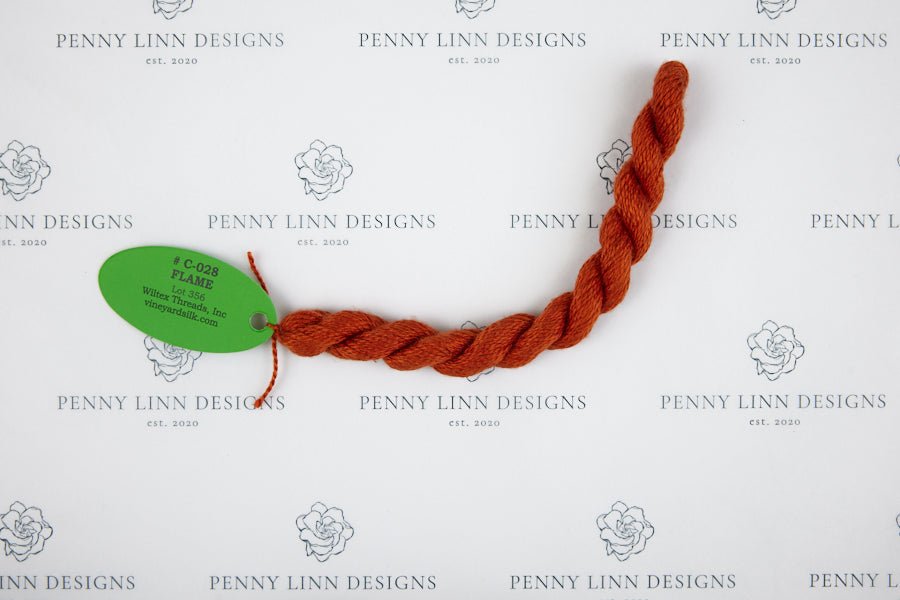 Vineyard Silk C-028 FLAME - Penny Linn Designs - Wiltex Threads