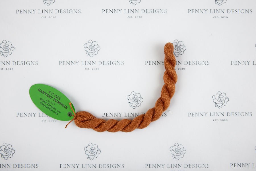 Vineyard Silk C-032 HARVEST PUMPKIN - Penny Linn Designs - Wiltex Threads