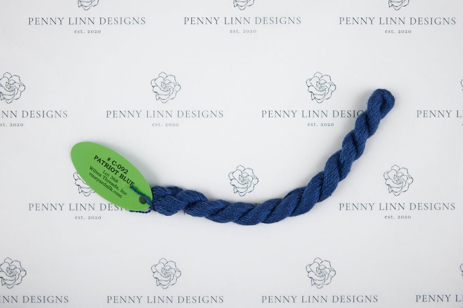 Vineyard Silk C-092 PATRIOT BLUE - Penny Linn Designs - Wiltex Threads