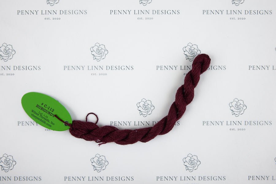 Vineyard Silk C-112 BURGUNDY - Penny Linn Designs - Wiltex Threads
