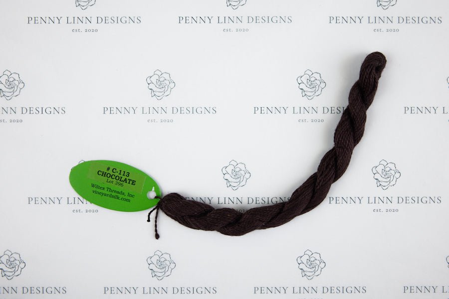 Vineyard Silk C-113 CHOCOLATE - Penny Linn Designs - Wiltex Threads