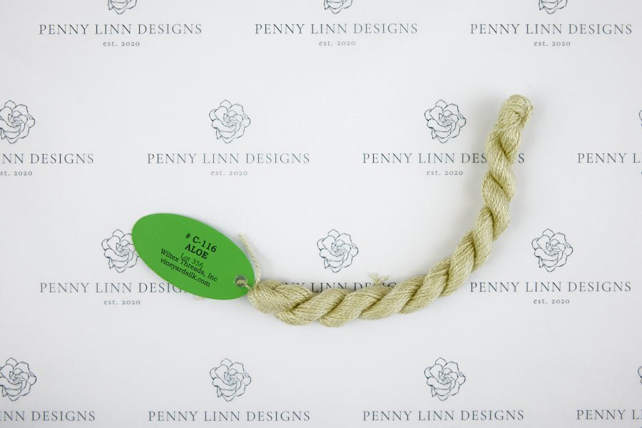 Vineyard Silk C-116 ALOE - Penny Linn Designs - Wiltex Threads