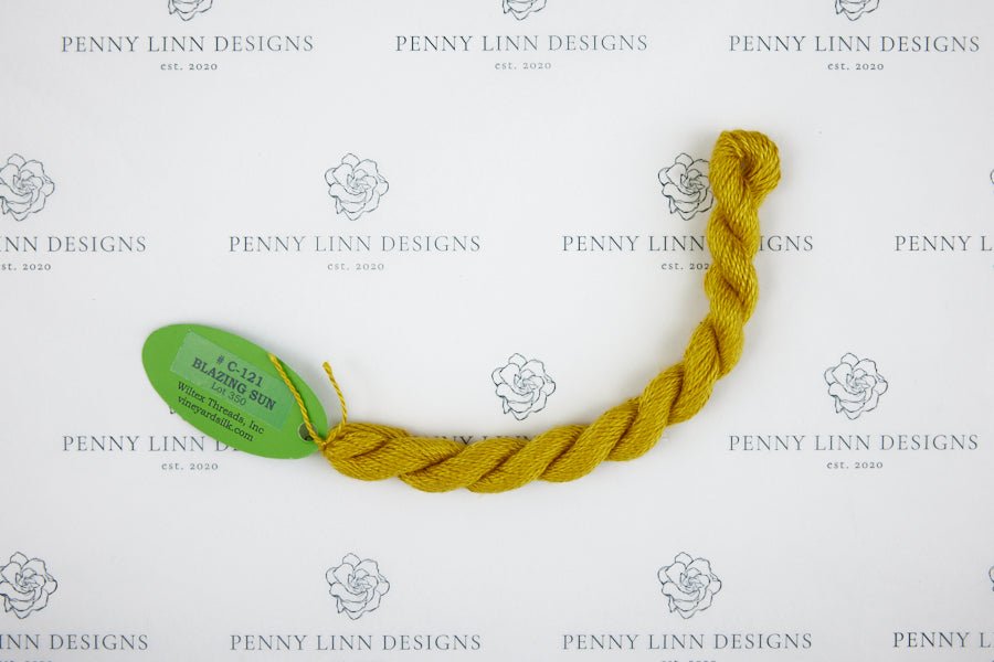 Vineyard Silk C-121 BLAZING SUN - Penny Linn Designs - Wiltex Threads