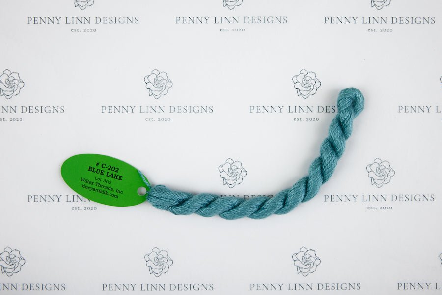 Vineyard Silk C-202 BLUE LAKE - Penny Linn Designs - Wiltex Threads