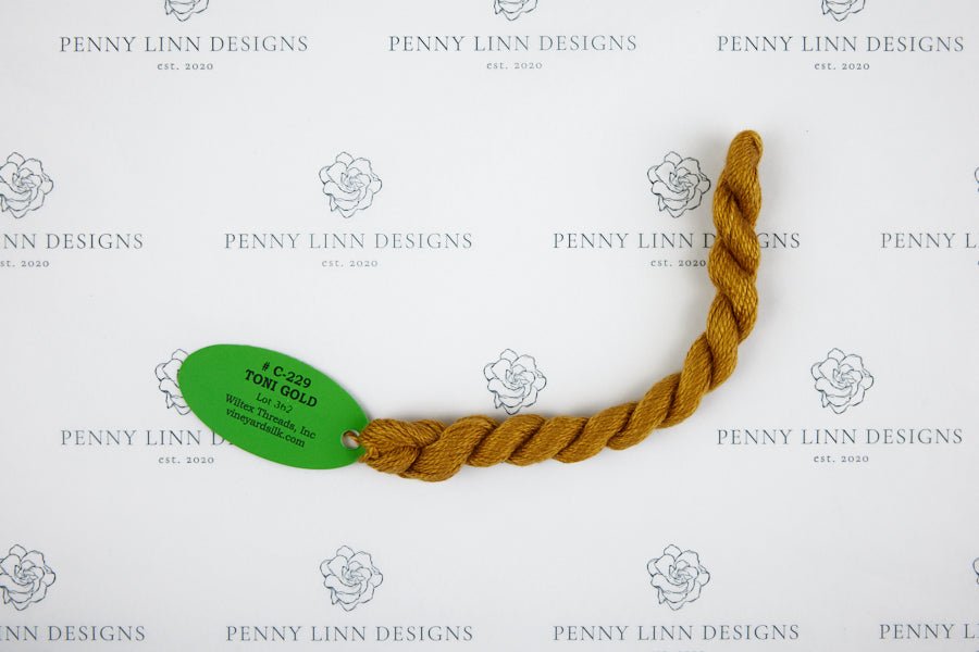 Vineyard Silk C-229 TONI GOLD - Penny Linn Designs - Wiltex Threads